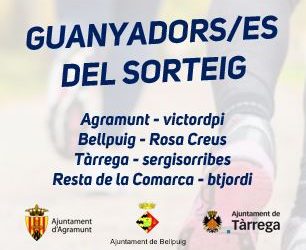 Ja tenim guanyadors/es del sorteig! #urgellrepte1