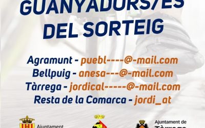 Ja tenim els guanyadors del sorteig entre els participants al #urgellrepte2